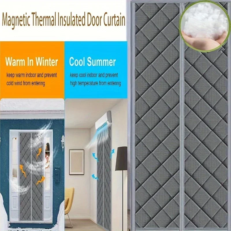 Winter Door Curtains, Household Thick Curtains, Thermal Insulation Partition Curtains, Modern Popular Style