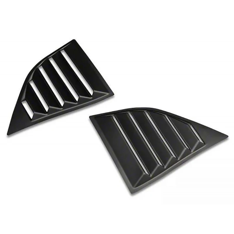 Mirror Covers For Dodge Challenger 2015-2022 Car Rear Louver Window Side Shutter Cover Trim Sticker Vent Scoop ABS Carbon Fiber view 5