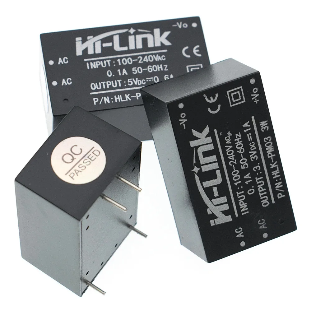 2pcs HLK-5M12 HLK-PM01 HLK-PM03 HLK-PM12 HLK-5M05 AC-DC 220V to 5V 3.3V 12V 5V Power Supply Module AC DC Step Down Buck Module