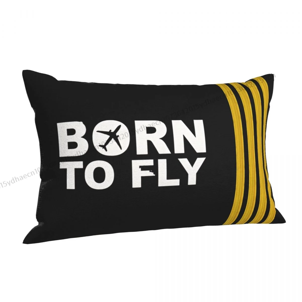 Born To Fly Captain Stripes Pillow Case Airplane Airport Sign Cushion Covers Home Sofa Chair Decorative Backpack Covers