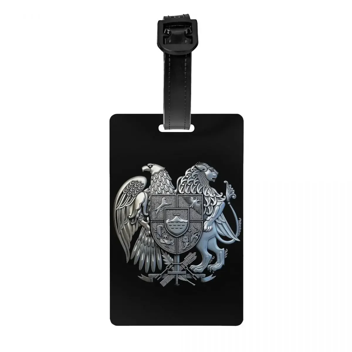 

Custom Coat Of Arms Of Armenia Luggage Tags For Suitcases Armenian Flag Privacy Cover ID Label