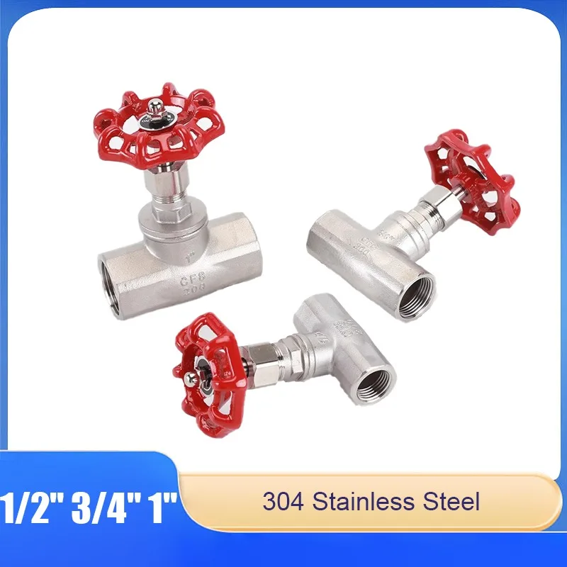

304 Stainless Steel Shut-Off Valve 4 Points 6 Points 1 Inch Internal Thread Thread Valve Water Pipe Pipe Switch