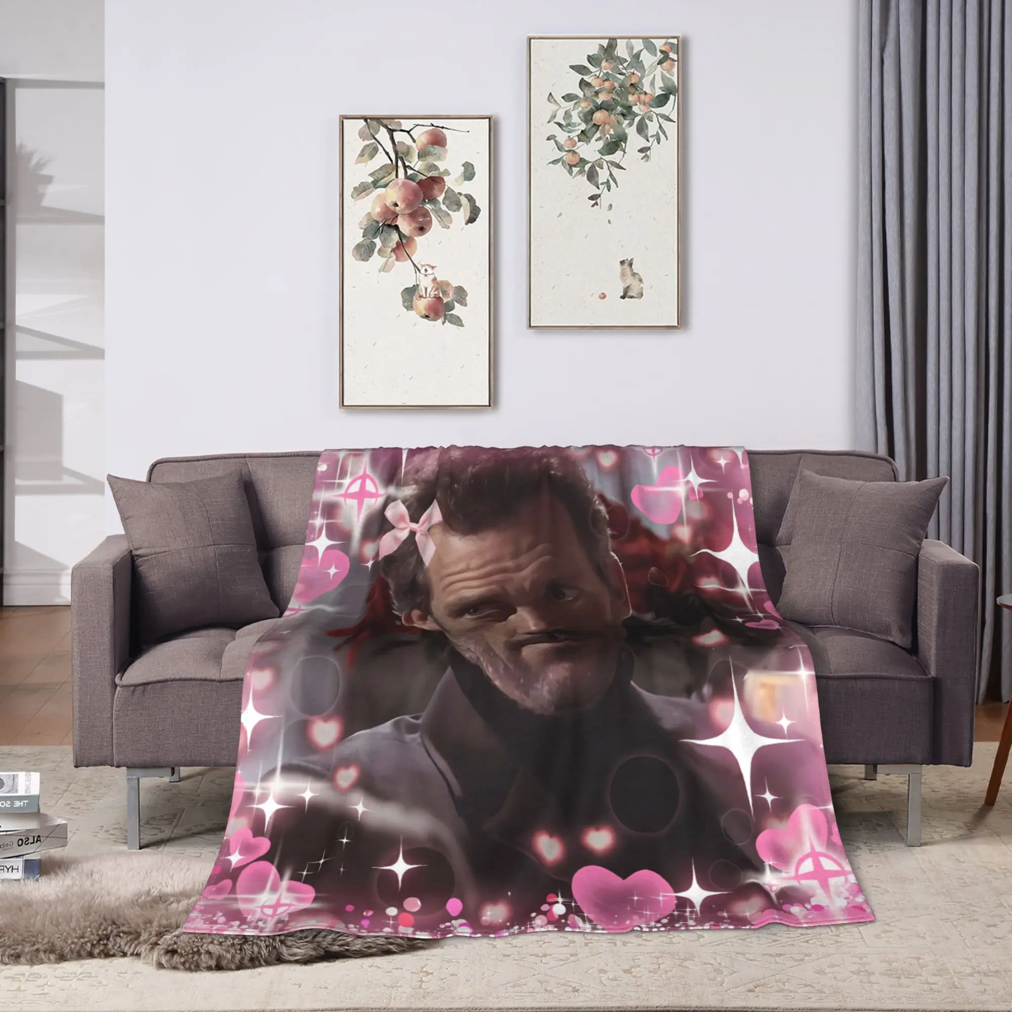 Dr House MD Cobertor Qualidade Super Macio Amor Cama Lança Outono Crianças Sala de estar Colcha Estampada