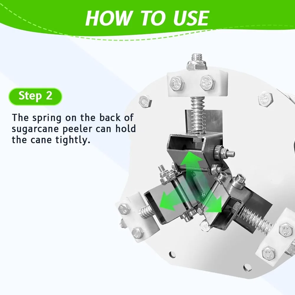 آلة تقشير قصب السكر اليدوية مع شفرة بديلة من الفولاذ المقاوم للصدأ أداة تقشير فعالة سهلة الاستخدام