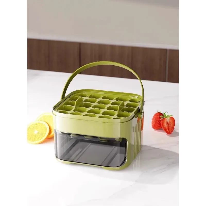 

cube mold Frozen cubes Food grade Press grid Refrigerator Homemade cube storage box