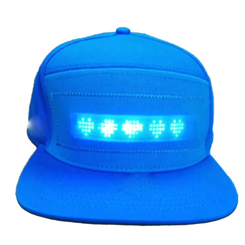 LED Advertising Hat with Bluetooth Control, Mobile App, Fashion Hat, Grand Event, Concert, Festival Party, Rap Hip Hot Hat