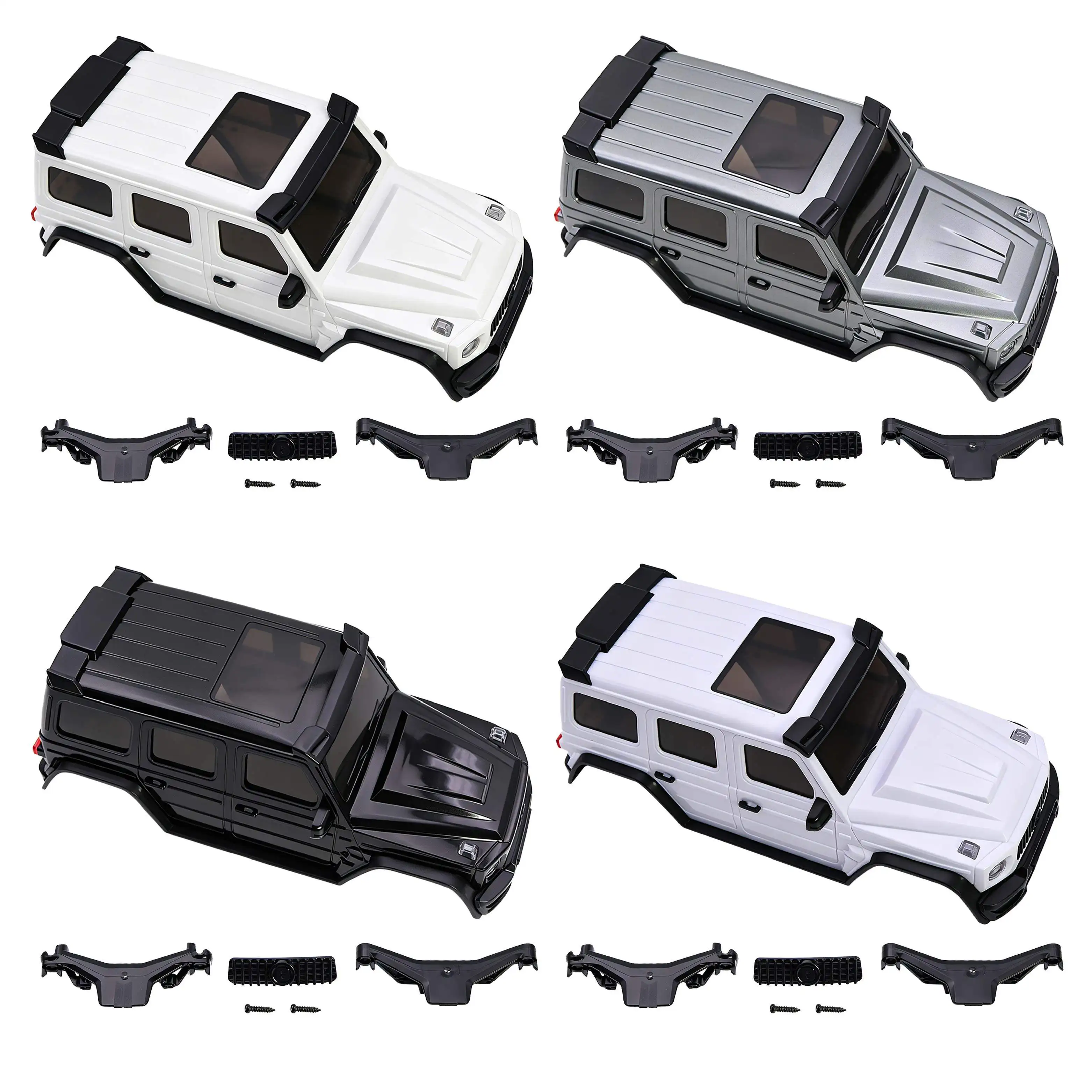 

Пластиковый корпус для радиоуправляемой машинки-краулера с кронштейном для запасного колеса, для модификации и тюнинга радиоуправляемых машинок Axial SCX30 масштаба 1/30, аксессуары для самостоятельной сборки.