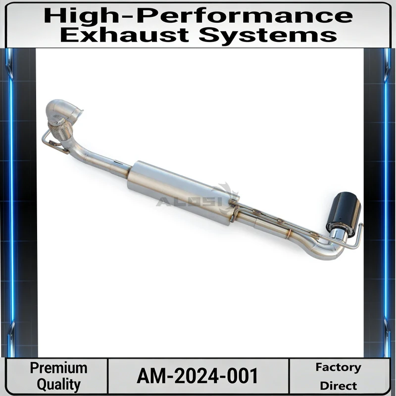 Stainless Steel Performance Catback Exhaust with Mid Pipe Tip for Mercedes Smart W453 1.0L / 0.9T 2015-2021