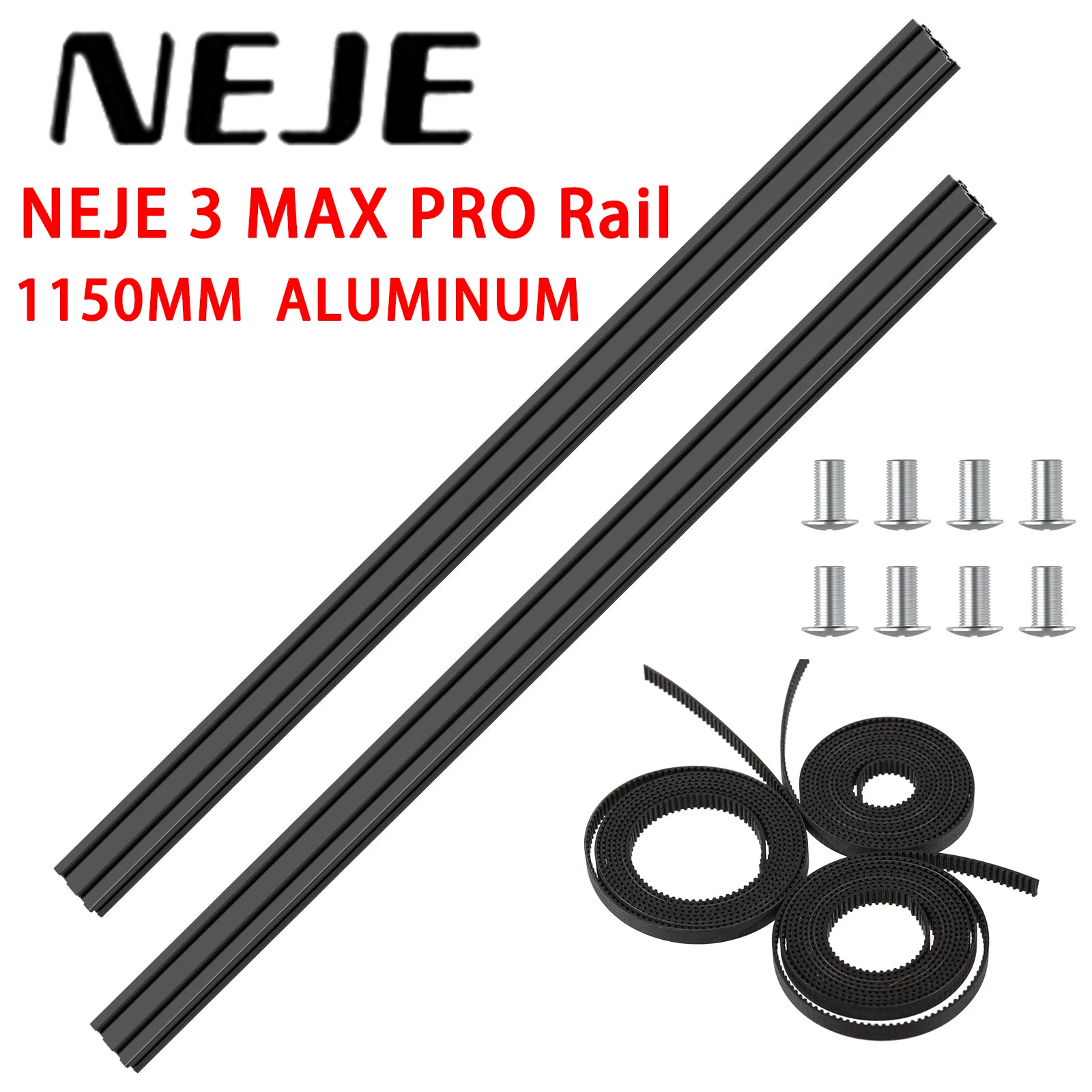 NEJE Extension Rail  YC1150 BLACK ALUMINUM Laser Engraving Machine CNC Cutting DIY For Master 2S,3MAX,4MAX,3PRO Laser Engraver