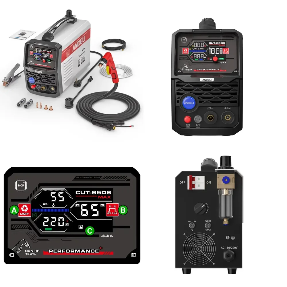 【2026 Hot Selling】 ANDELI 2025 New Arrival 110V 220V CUT-65 1PH 220V Non-HF CNC Compatible Pilot Arc Contacting Plasma Cutter
