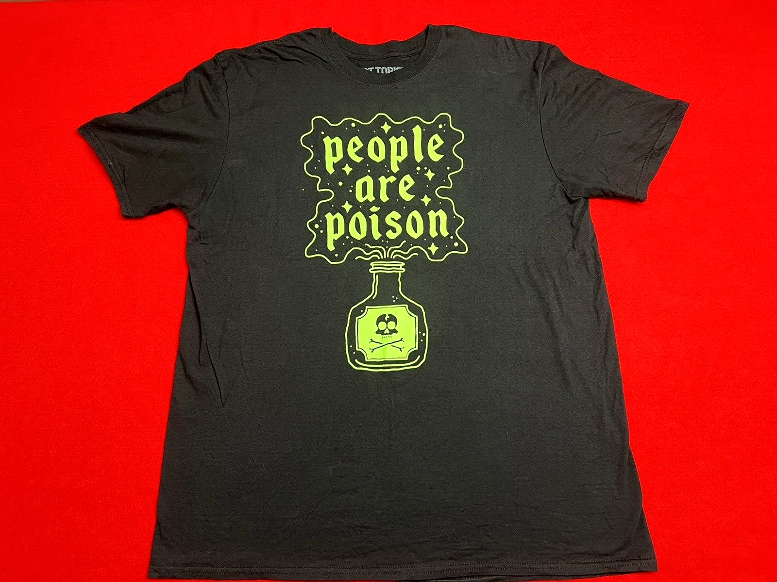 NWOT People Are Poison Black & Green Unisex Hot Topic T-Shirt Size XL - New