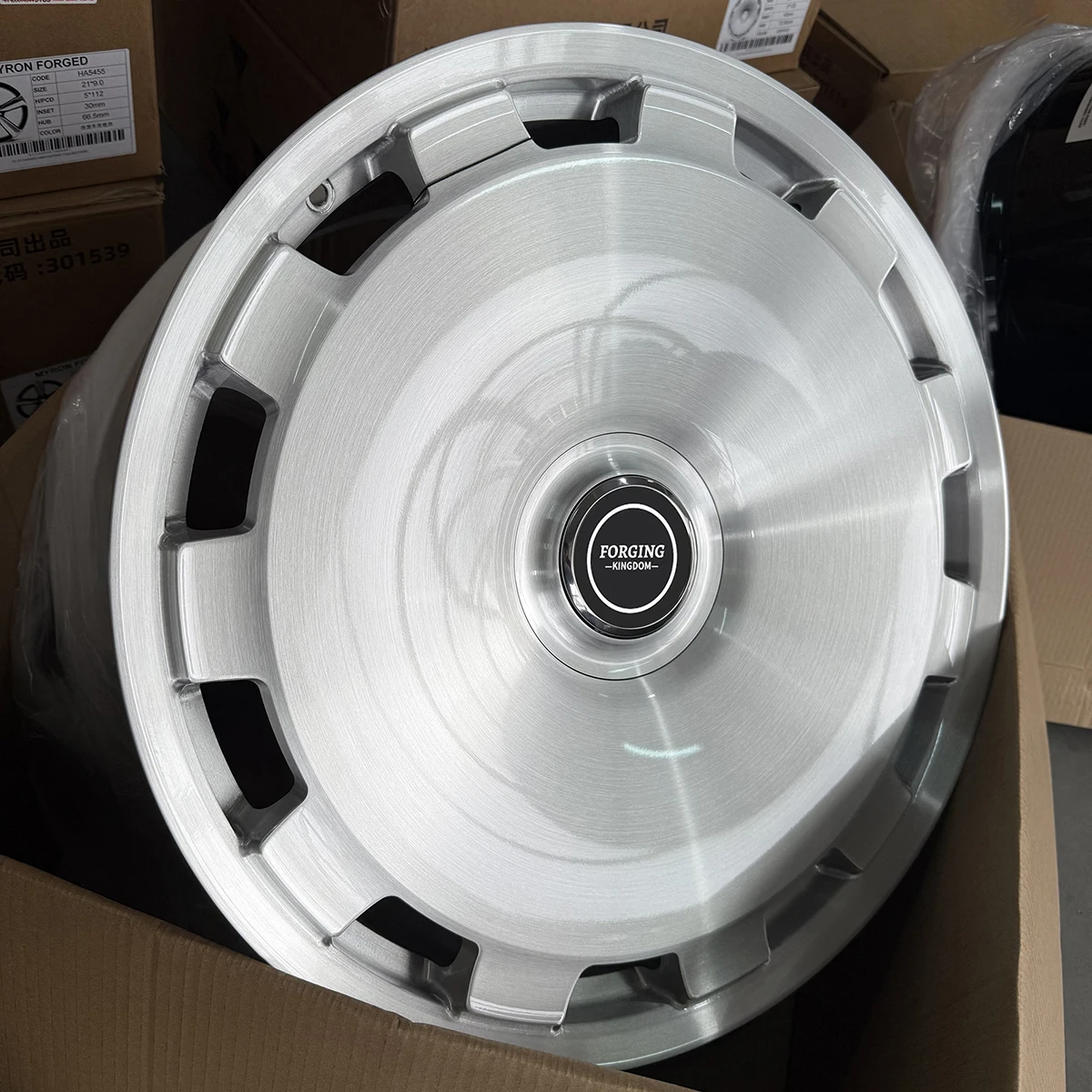 22-24 Inch 5x112-5x120 PCD 30mm ET Integrated Forged Aluminium Alloy Wheel Hub Custom Model Wire Drawing Process New