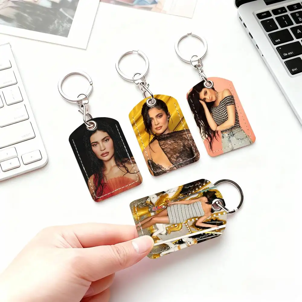Porta-cartões modelo K-Kylie Jenner, adequado para acesso bancário, biblioteca, estacionamento, ônibus, metrô e chaveiro