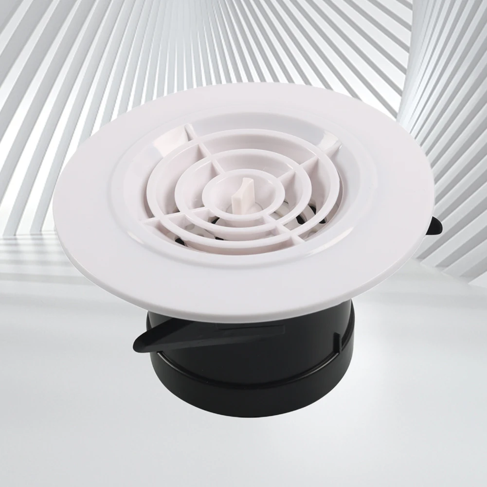 Adjustable Bath Air Outlet Round Kitchen Air Fresh System Air Conditioning Outlet for Ducting Ceiling Wall for Kitchen Bathroom