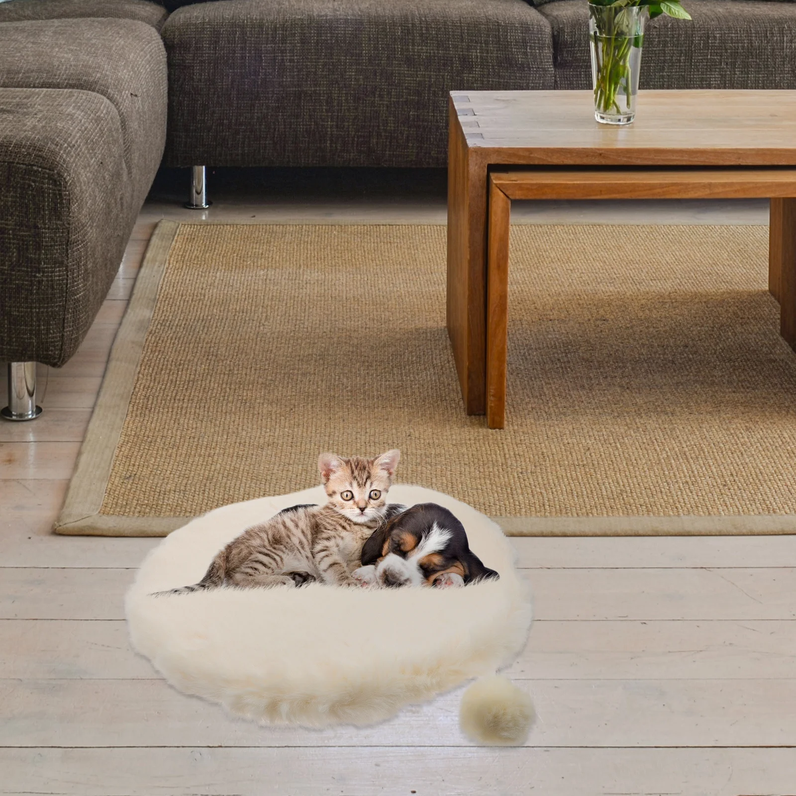 

1Pcs Premium Pet Warm Cushion Cat Sleeping Mat Anti-Slip Soft Bedding Relieves Joint Pain Dual Use for Playing and Sleeping