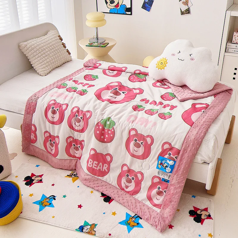 Disney Cartoon Summer Napping Pluszowa poduszka Cool Feeling Bean Quilt Aerobic Knitted Sanrio Cotton Poduszka do prania w pralce