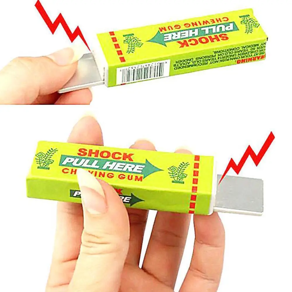 Elektrische Schok Joke Kauwgom Trekkop Schokkend Prank Speelgoed Kauwen Gadget Speelgoed Shocker Gag Gum Speelgoed Elektrische Truc Gift Sh W2Z0
