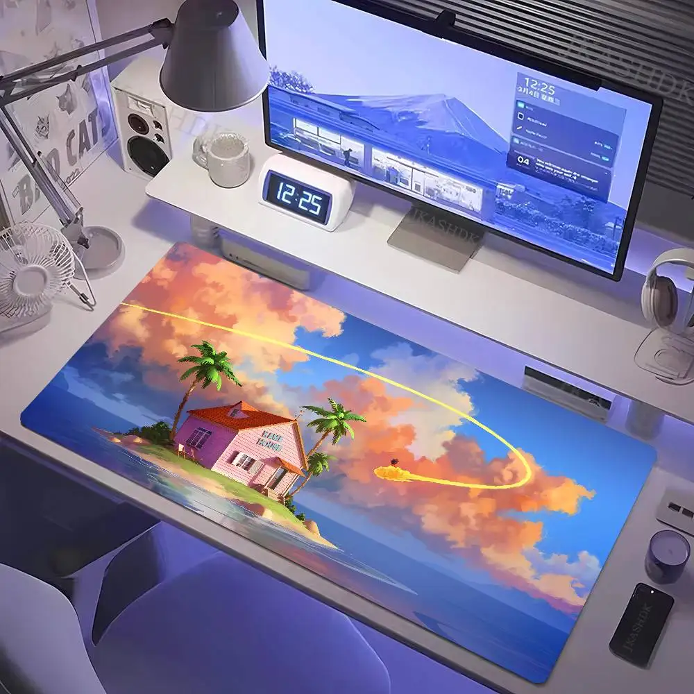 1pc Anime Dragon Ball Goku Mousepad Non-slip Suitable For Office Computers Laptops E-sports Game Desk Mats XXL Keyboard