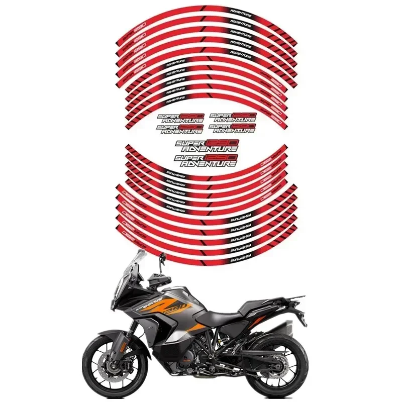 For KTM SUPER1290 ADVENTURE 1290 ADV Moto Parts Contour Wheel Decoration Decal Sticker - 2