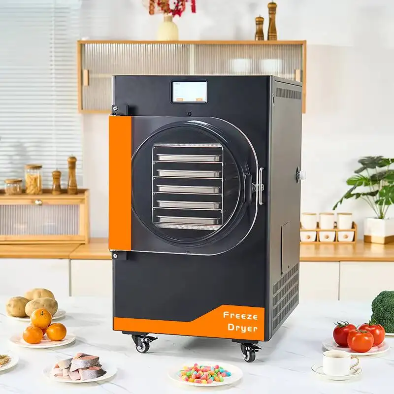 

10 кг бытовая автоматическая вакуумная сублимационная сушилка (лиофилизатор) для пищевой промышленности с масляным шестеренчатым насосом