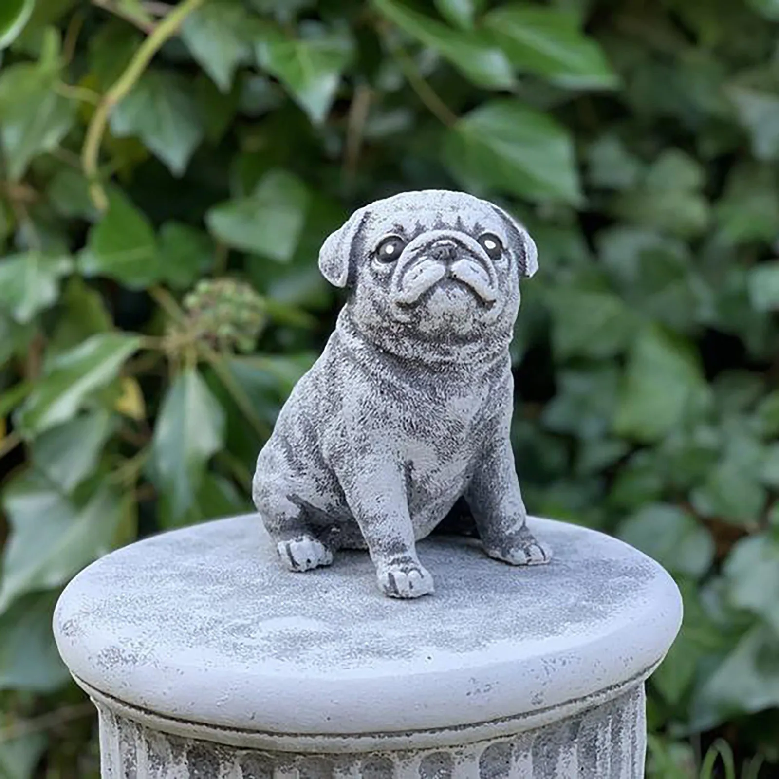 

Halloween Decoration Statue Garden Decor Pug Statue Garden Decor Pugs Statue Courtyard Decoration Resin Crafts Dog Figurines