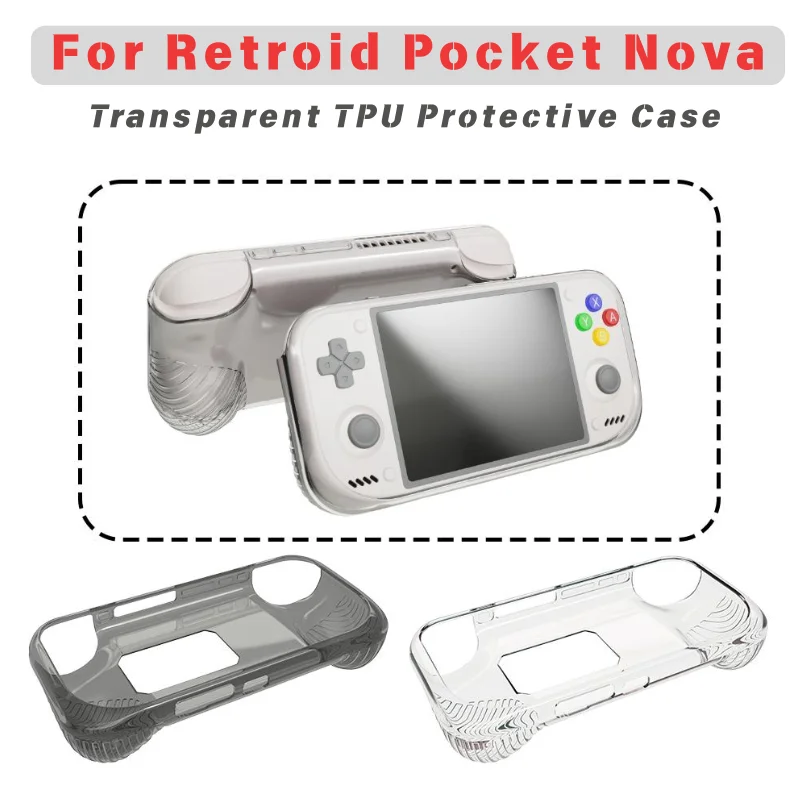 TPU Clear Protective Case for Retroid Pocket NOVA Anti Drop Scratch Resistant Protective Shell Cover Soft TPU Protector Case