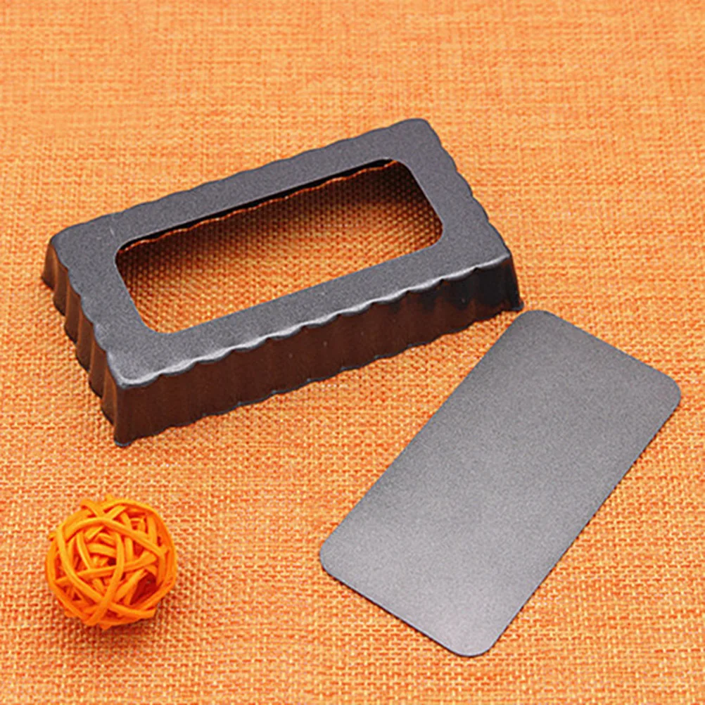 

Nonstick Baking Pan 4 Inch Rectangle Pie Tart Mold Quiche Tool Loose Bottom Easy Release Baking Tray Bakeware Kitchen Tool