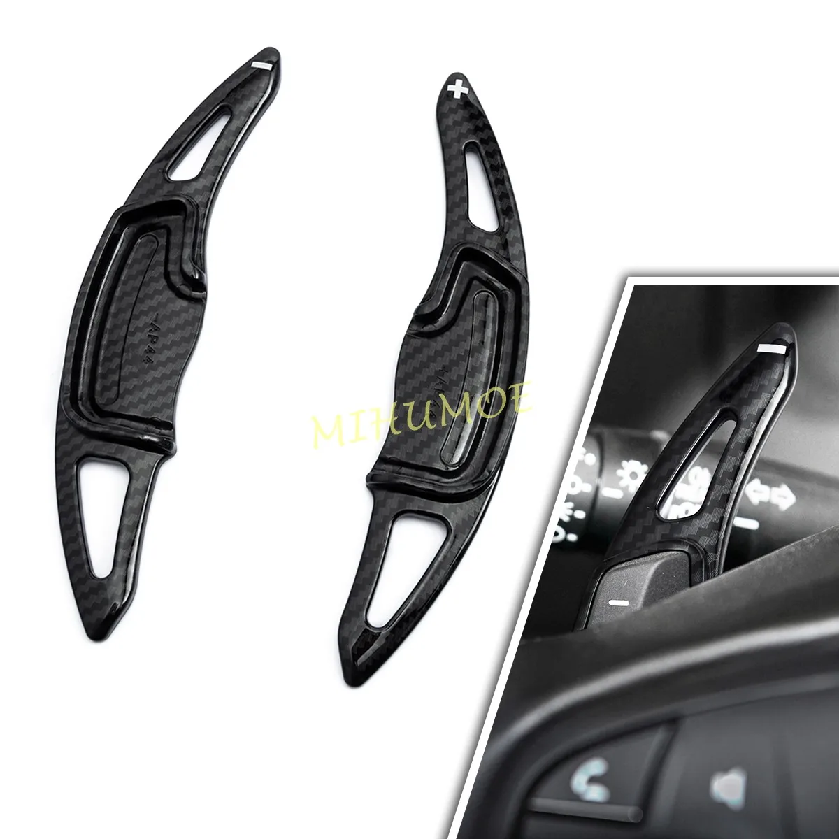 Extensión de cambio de paleta de volante con apariencia de fibra de carbono para Acura MDX ILX RDX TLX RLX TL 2022 2021 2020 2019 2018 2017 2016 2015