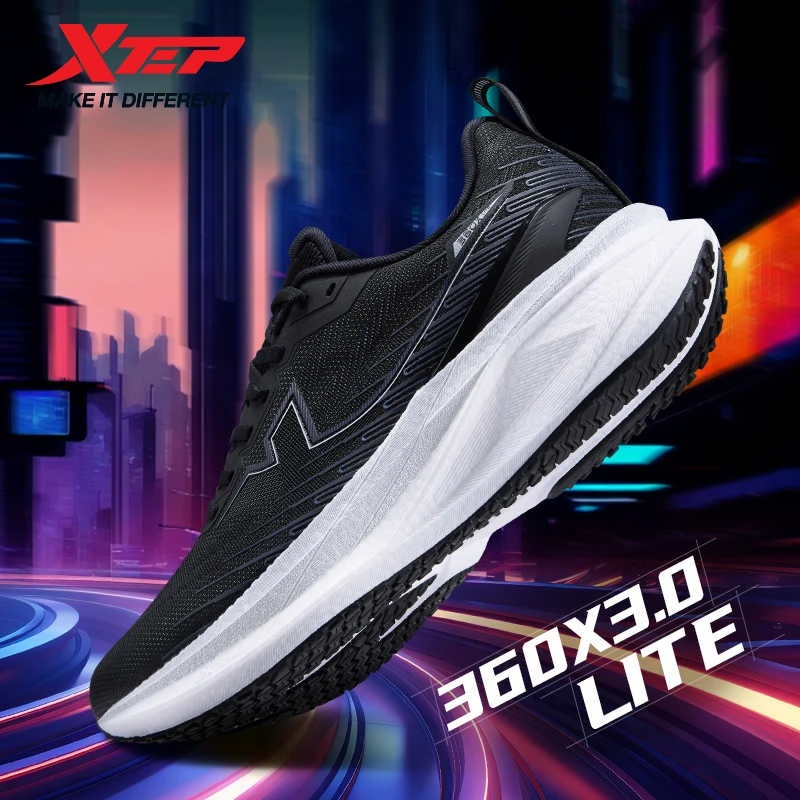 

Мужские кроссовки Xtep 360X 3.0 LITE с мягкой резиновой подошвой, легкие, удобные, нескользящие, для бега на открытом воздухе 974219110005