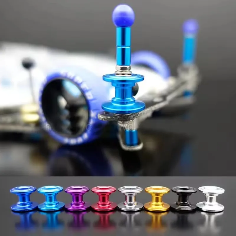 2Pcs 12-13mm Double Guide Roller 95423 Lightweight Aluminum Alloy Rolling Wheels for Tamiya Mini 4WD Car Chassis Upgrade Parts