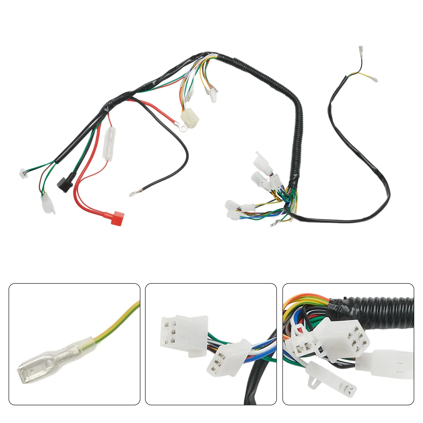 Quad Wire Harness Premium Electric Wiring Harness For ATV UTV Quad 4-Wheeler 50/70/90/110/125cc Motorcycle Electronics Accessory