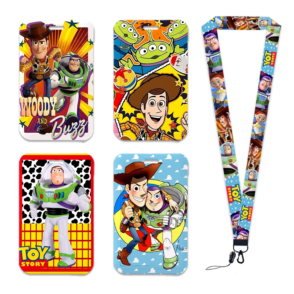 

Disney Toy Story New Design Neck Strap Lanyard Card Cover Cartoon Badge Holder ID Card Students Hang Rope Kids Girls Boys Gifts