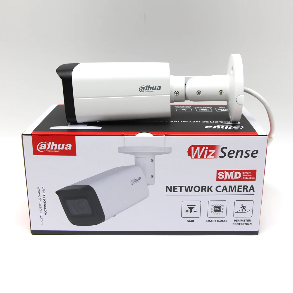 Dahua IPC-HFW2441T-ZAS and IPC-HFW2841T-ZAS 4/8MP POE IP67 IR Built-in Mic Vari-focal SMD Plus Bullet WizSense Camera