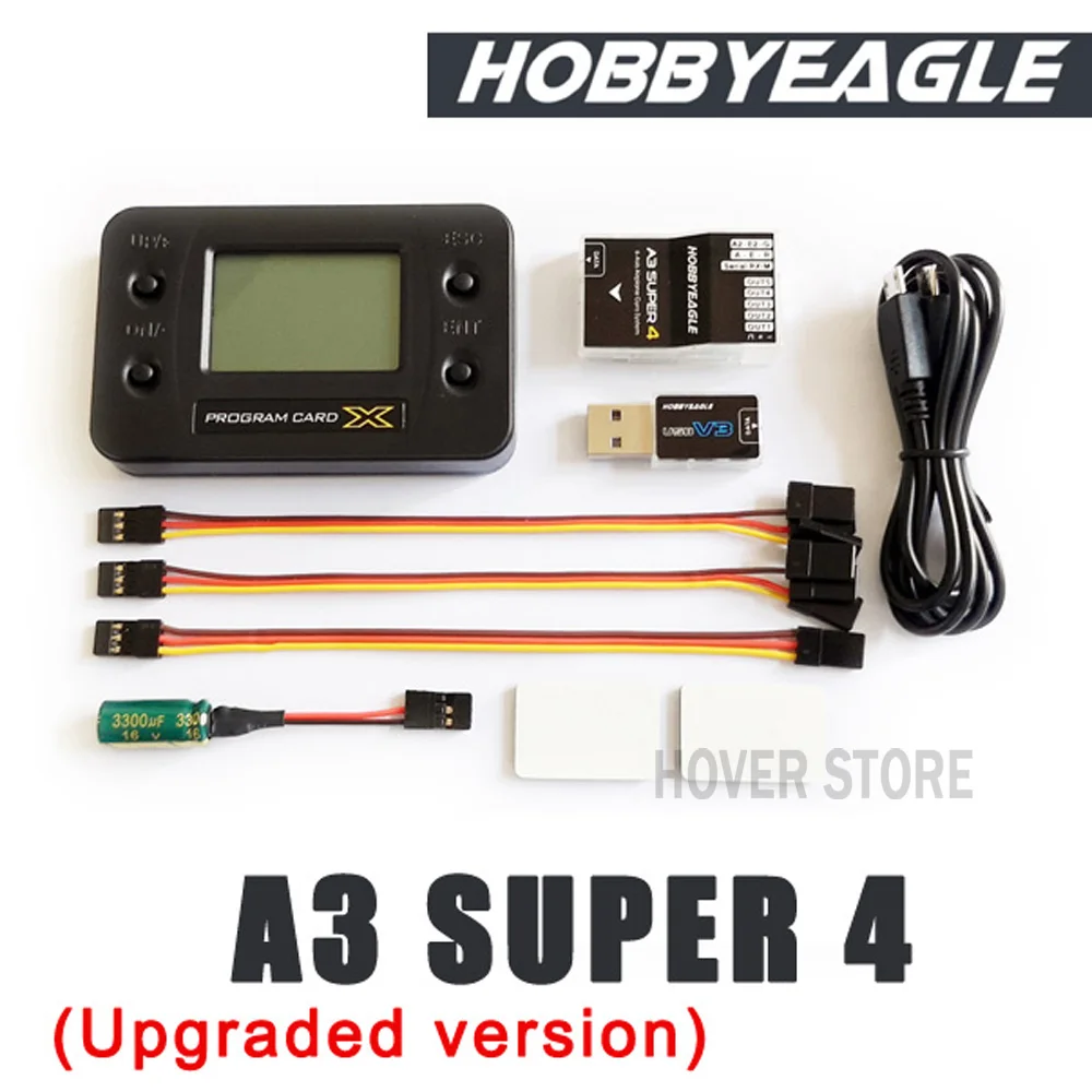 

HobbyEagle A3 Super4 A3S4 Fixed Wing 6-axis Airplane Gyro stabilizer Flight Control balancer Programming card for RC Wing