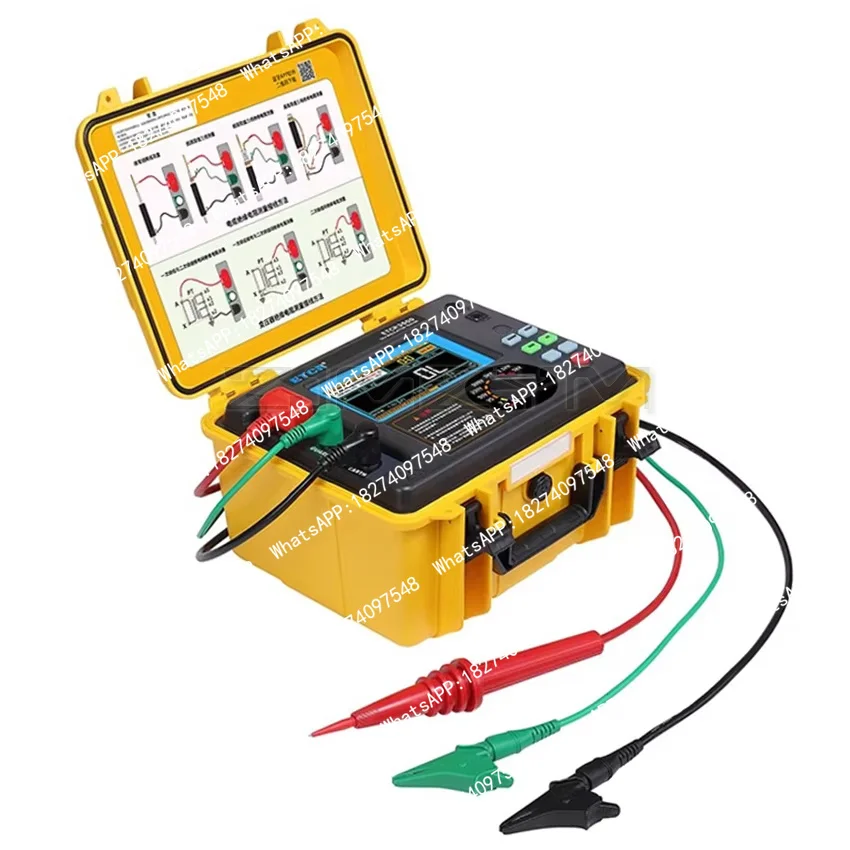 ETCR3500 / 3500B High Voltage Insulation Resistance Tester Digital Earth Resistance Multimeter Range 5KV/10KV 2TΩ/5TΩ