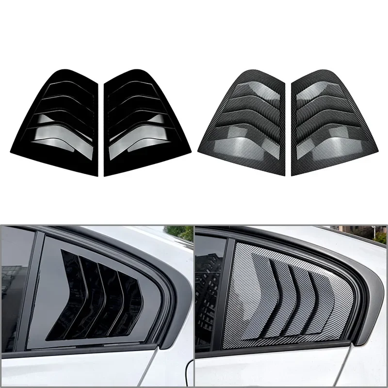 

Car Rear Side Window Quarter Louver Trim Exterior Accessories For BMW F30 3-Series 2013 2014 2015 2016 2017 2018 2019