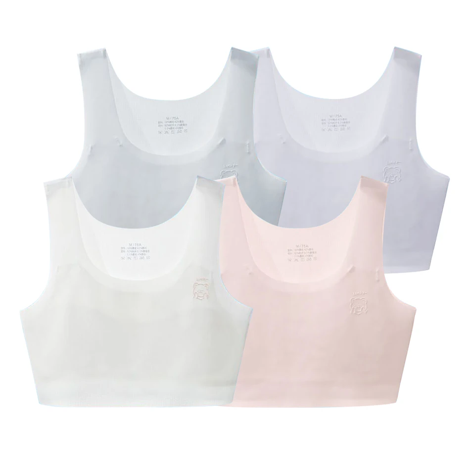 Adolescent Girls Comfortable Seamless Training Bras Smooth Look Soft Cup Girls School and Sports Activities Underwears