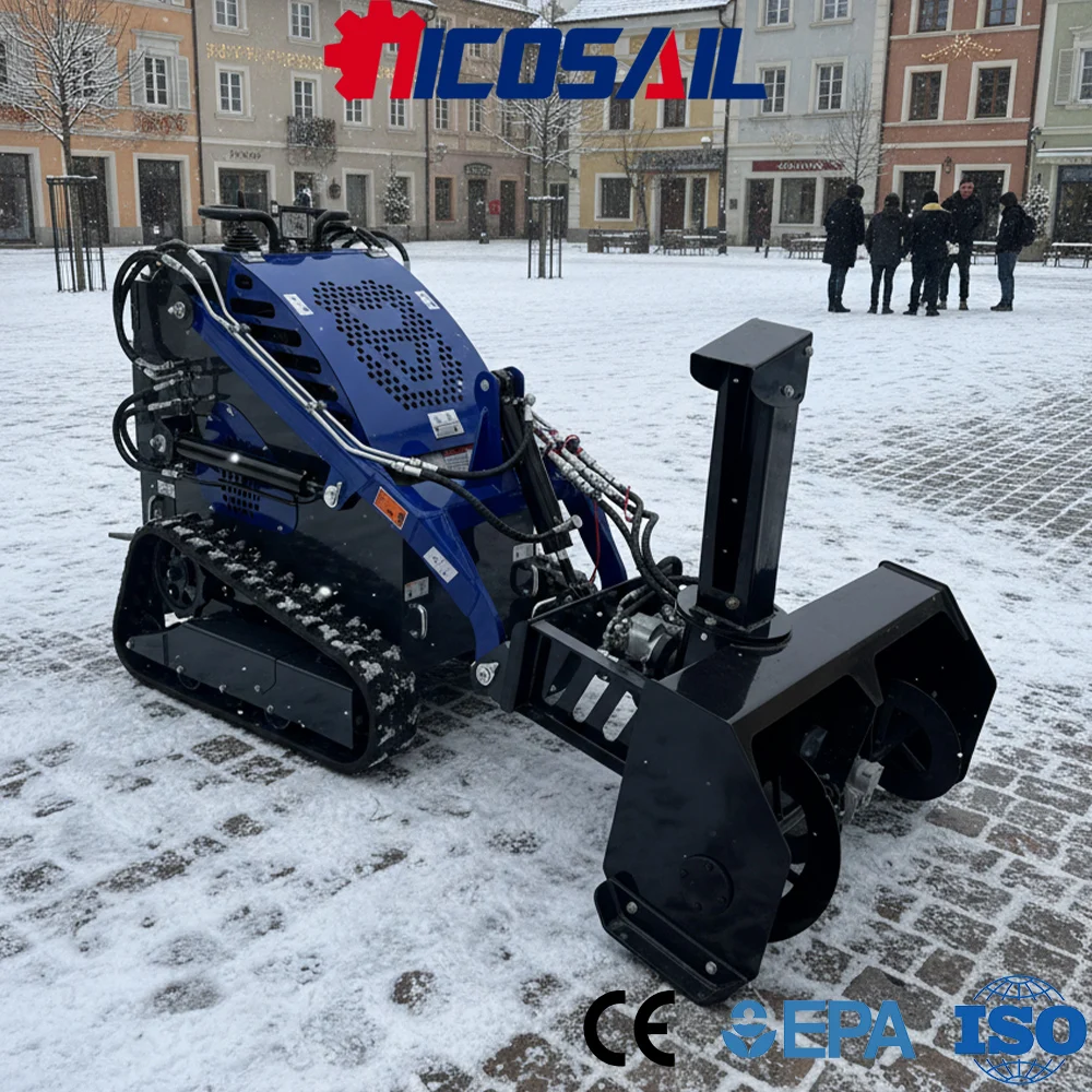 

Custom Mini Skid Steer Loader Euro 5 Engine CE Certified Compact Loader for Farm and Construction Use