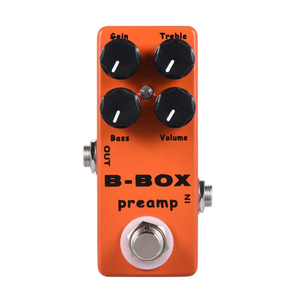 MOSKY B-Box chitarra elettrica preamplificatore effetto Overdrive pedale Full Metal Shell True Bypass