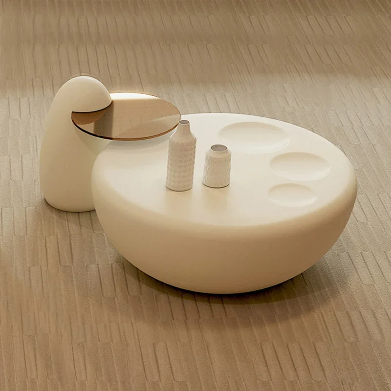 

Household Simple Luxury Mini Coffee Table Small Unit TV Cabinet Cream Fengyun Coffee Table