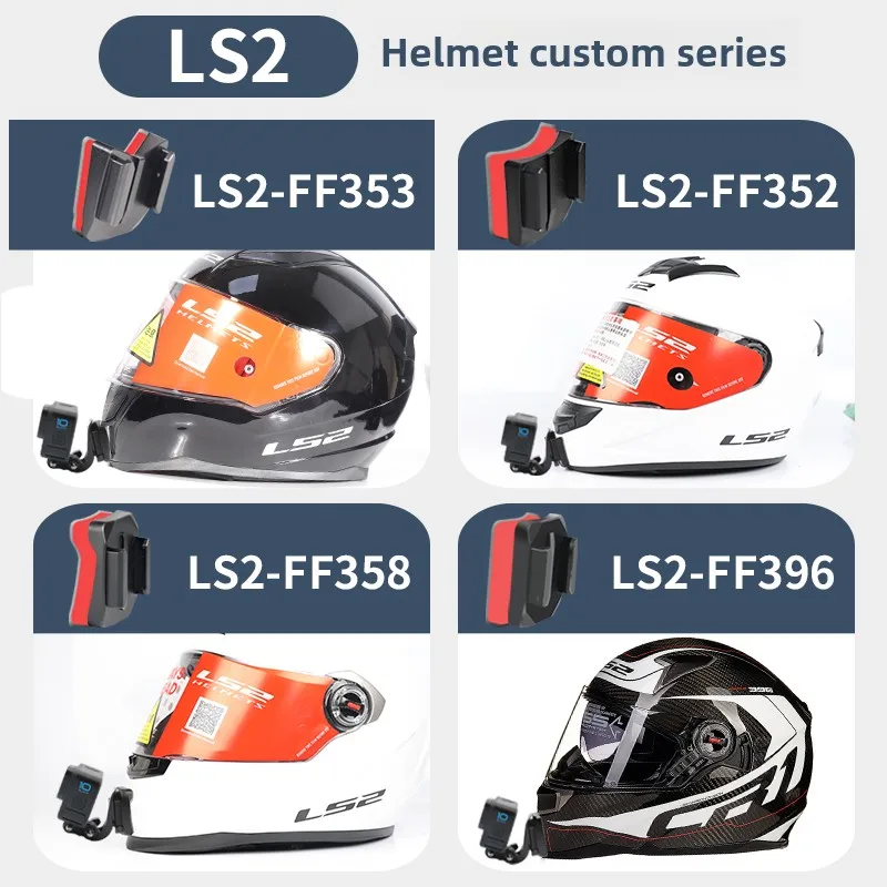 Casco LS2 personalizzato MX701 436 FF370 352 800 801 802 805 811 903 Supporto per mento per GoPro Hero10 Insta360 X2 3 Accessori DJI