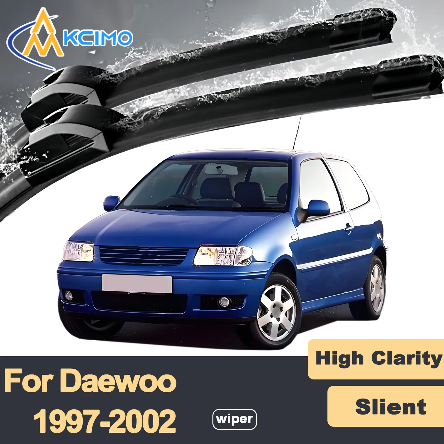 

Premium Rubber Durable Silent Windshield Wiper Blades 2pcs for Daewoo Polonez Kombi 1997-2002 FSO Truck Plus