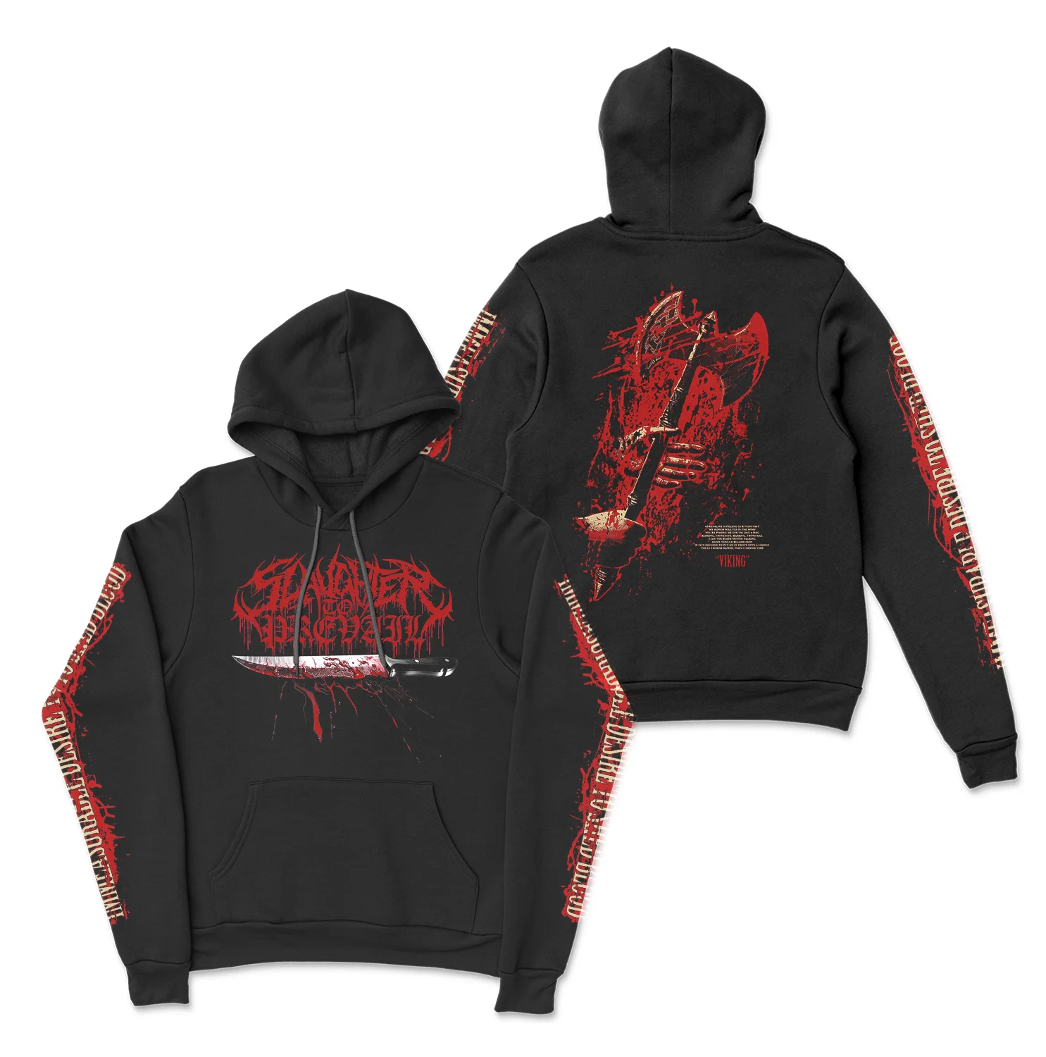 New buttage TO PREVAIL Rusia Rock Heavy metal hoodie pria Fashion Hoody atasan Harajuku Streetwear pakaian bertudung ukuran besar