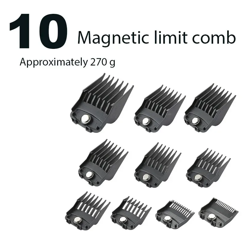 Professional Electric Hair Clipper Magnetic Comb 10PC Suitable for 45MM Barber for Man Parts Hairdressing Tool Comb BRDCLIP Part