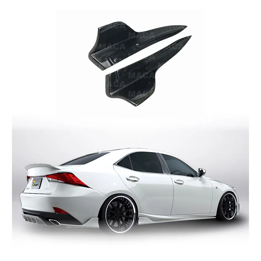 Premium Carbon Fiber ARTISAN Style Rear Bumper Spats Splitter For Lexus IS200T IS300T Performance Kit 2014-2021