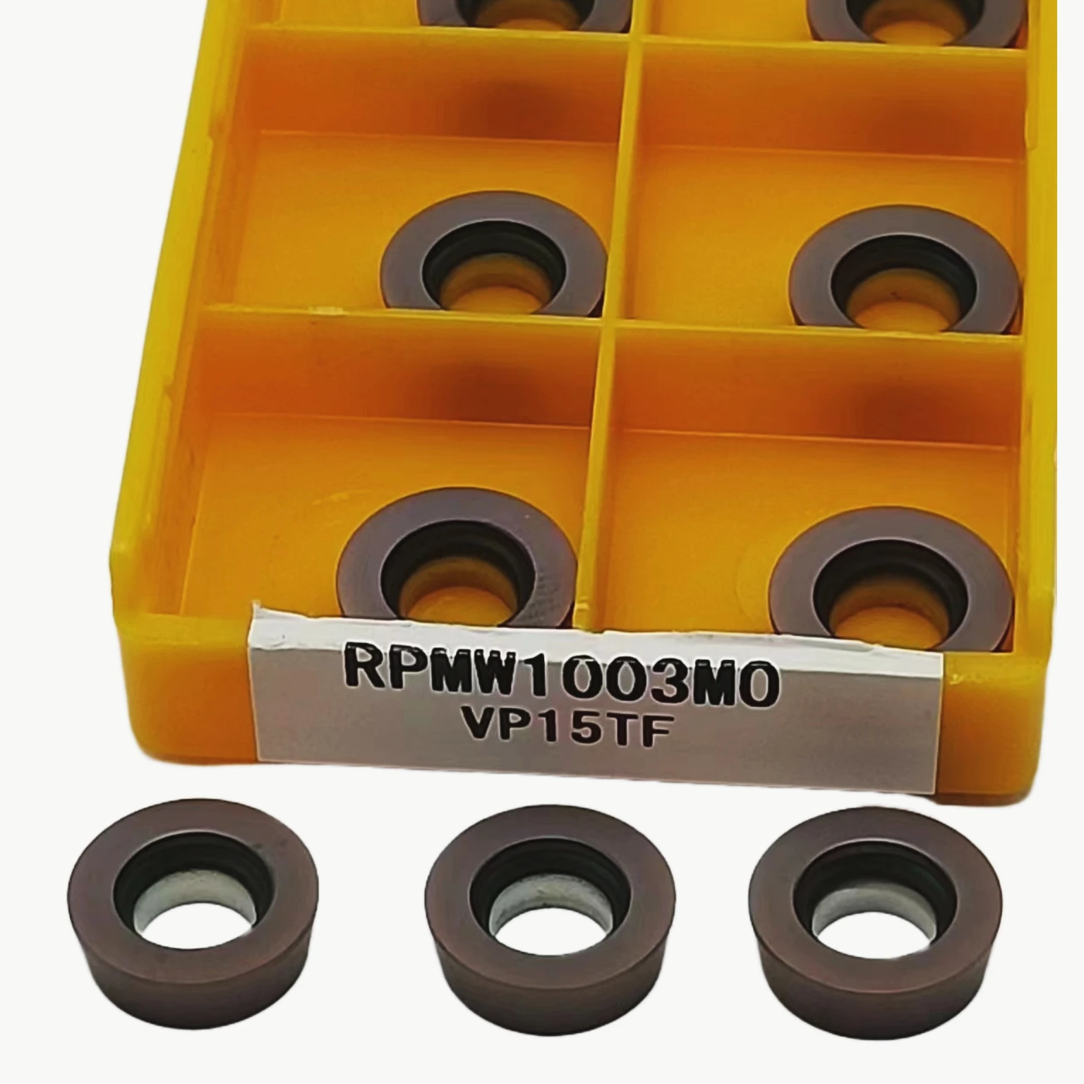 RPMT10T3MOE-JS RPMW1003MO RPMT1204MOE-JS VP15TF herramienta de corte CNC de acero endurecido, hoja de fresado
