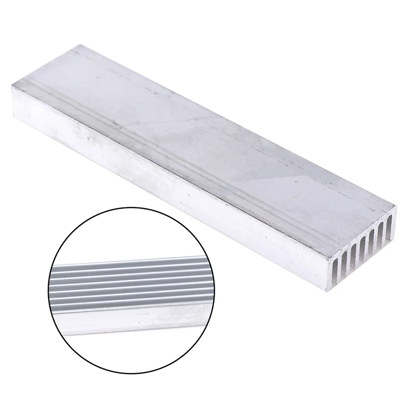 【Y】100*25*10mm Aluminum High Power Heatsink Electronics Radiator