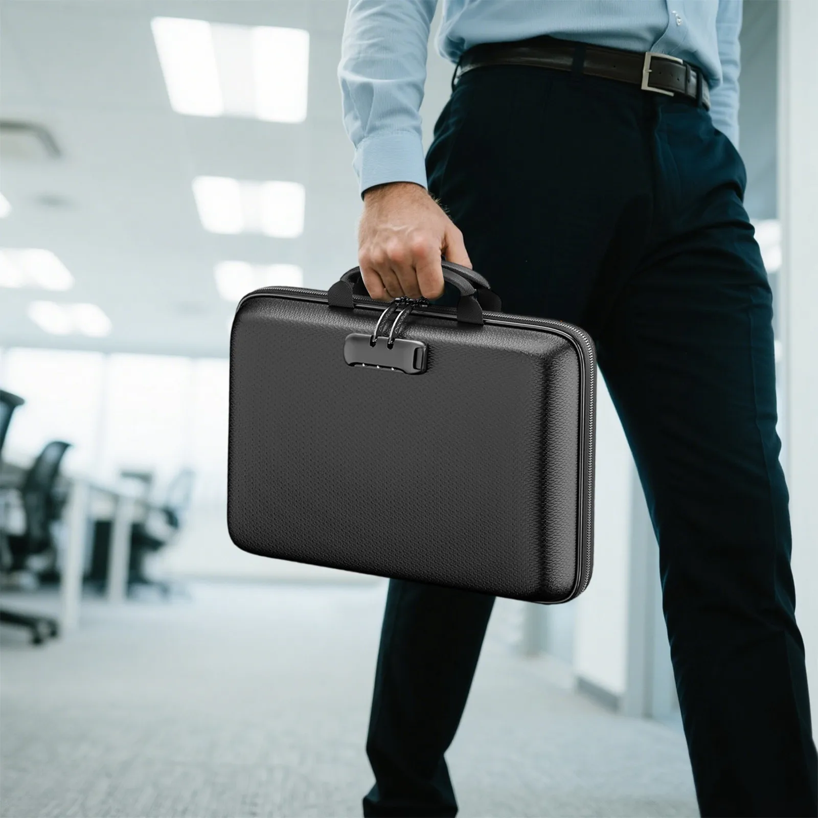 

Eva Pocket Fireproof File Organizer Document Box Waterproof Expanding Design Accordion File Folder Hard-Shell Comfortable Handle