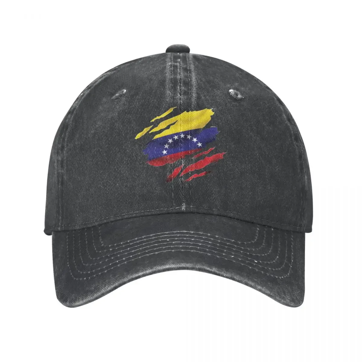 Venezuela Ripped Flag Baseball Caps Fashion Distressed Denim Venezuelan Snapback Hat for Men Women Golf Adjustable Fit Caps Hat