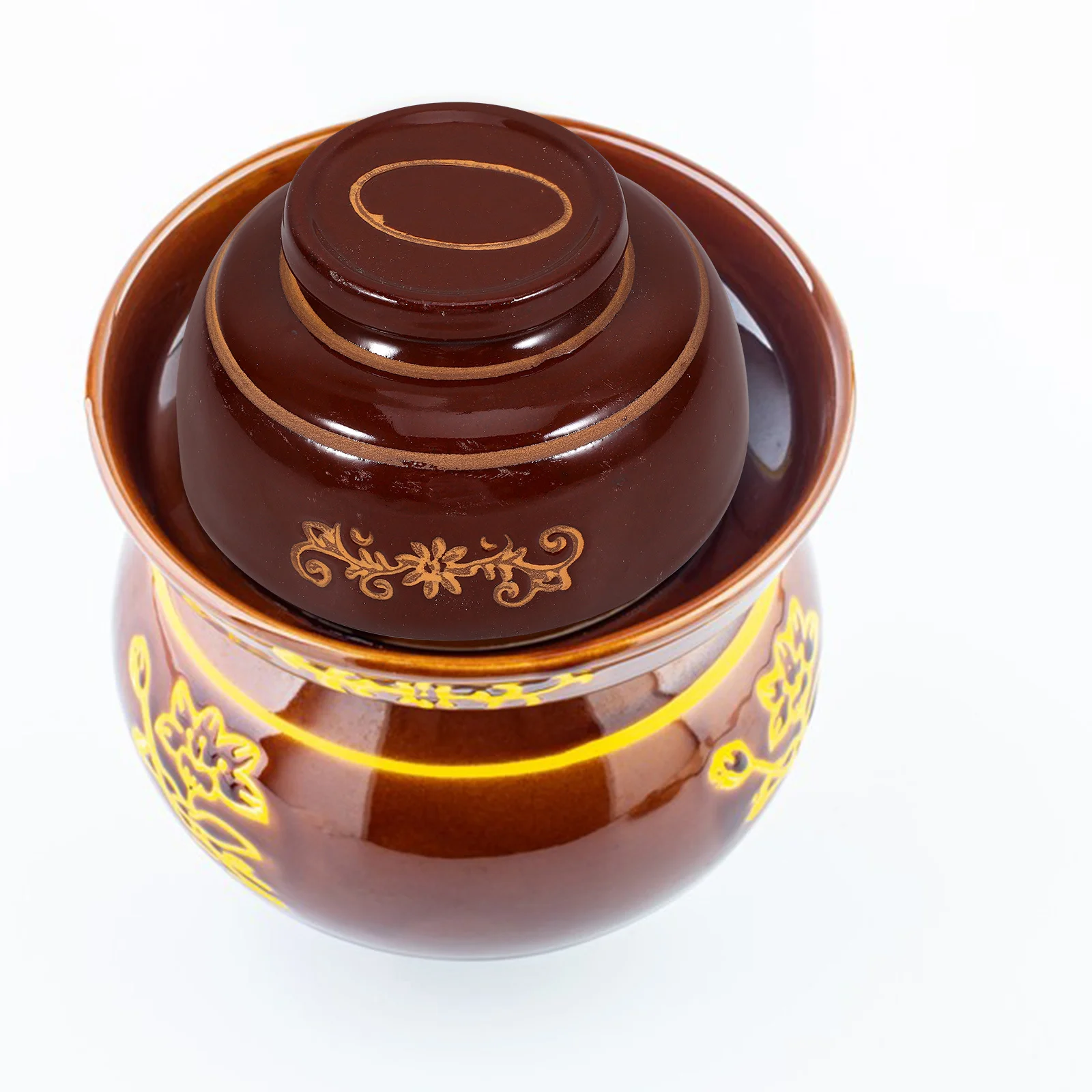 

Traditional Pottery Pickle Jar Lid Replacement Vintage Airtight Sealing Cover for Pickles Food Jar Airtight Lid